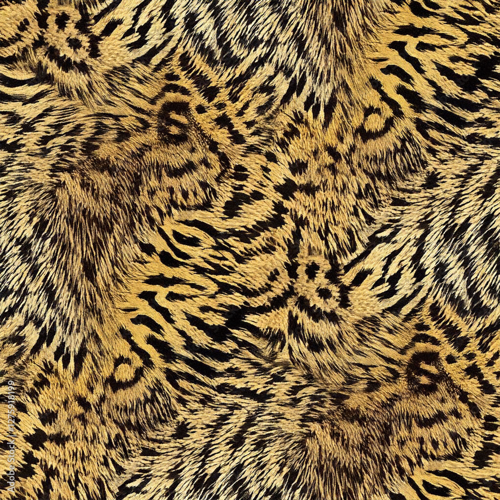 Fototapeta premium Print-ready pattern consisting of real animal textures
