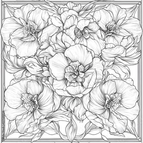 Wallpaper Mural Flowers Fantasy Coloring Book - 115 Pages of Magical Floral Illustrations for Relaxation & Creativity, Coloring page, Workbook for Print Torontodigital.ca