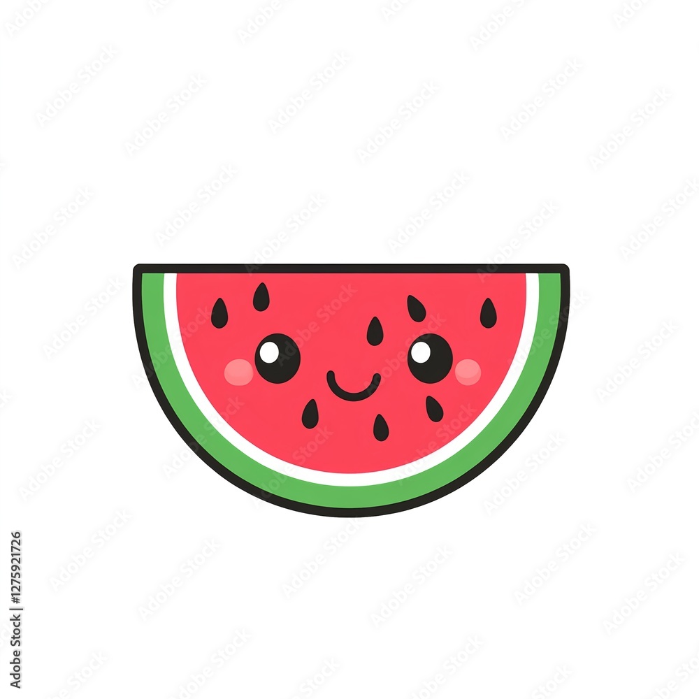 Smiling Watermelon: A sweet summer treat! Enjoy the juicy goodness.
