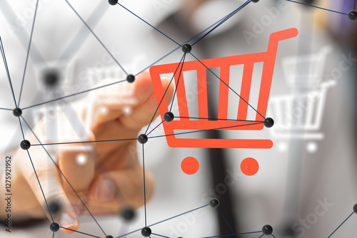Shopping Cart Flat Design E...