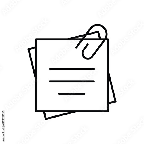 Paperclip vector icon
