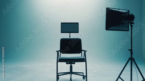 Video generation for a documentary interview in a professional studio. Featuring authenticity and focus