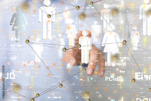 Global network. Blockchain....