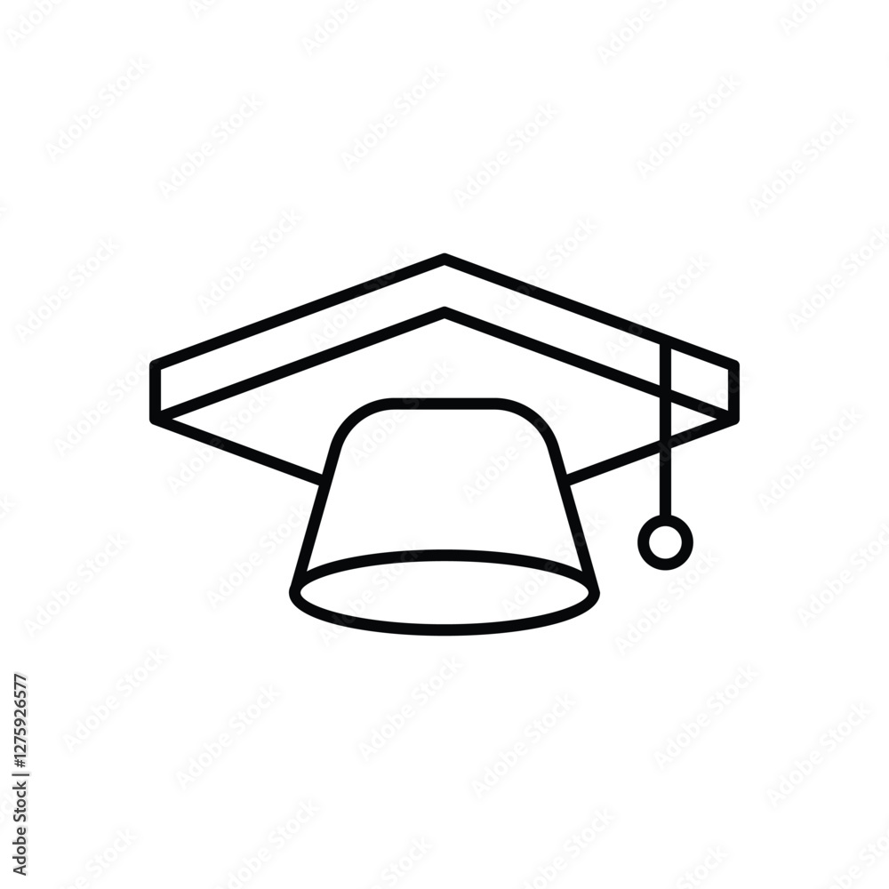 Graduation cap vector icon Graduation cap vector icon