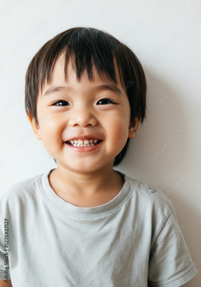 Confident Asian Man Portrait Smiling, Positive Expression, Brown Striped Blazer Confident Asian Man Portrait Smiling, Positive Expression, Brown Striped Blazer
