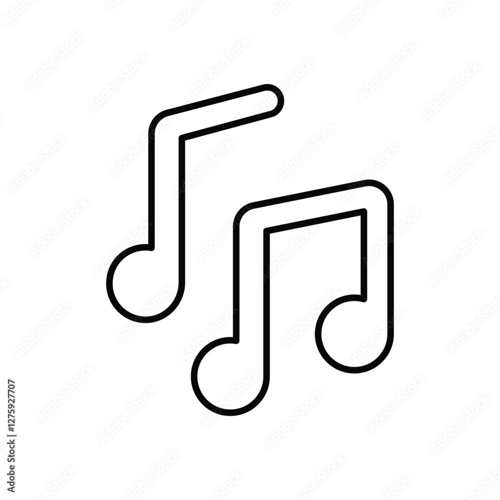 Music notes vector icon Music notes vector icon