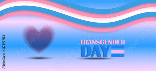 LGBT rainbow, transgender flag during pride month celebration against violence, discrimination, human rights violation. LGBTQ banner template. Equality and self-affirmation. Hearts vector illustration