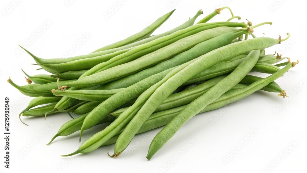 Green Beans on White Background Green Beans on White Background