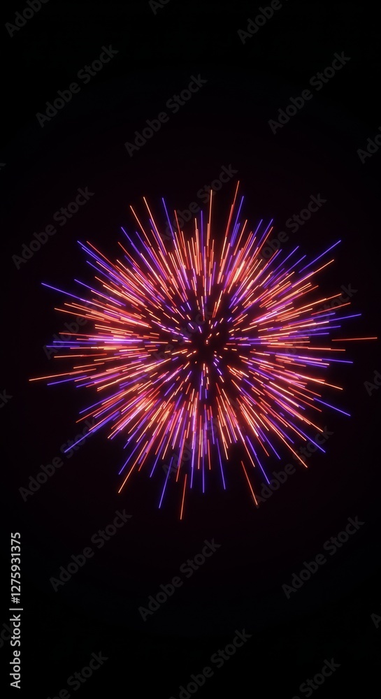 An energetic neon light burst radiating An energetic neon light burst radiating