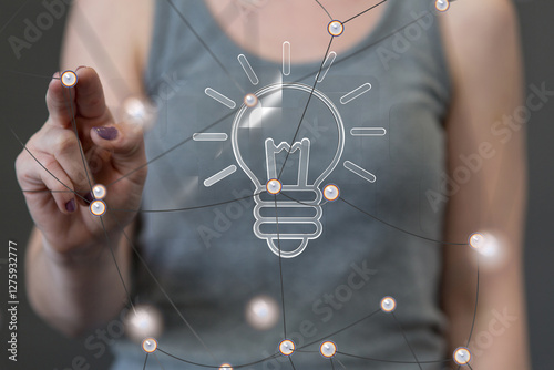 Neural network 3D illustrat...