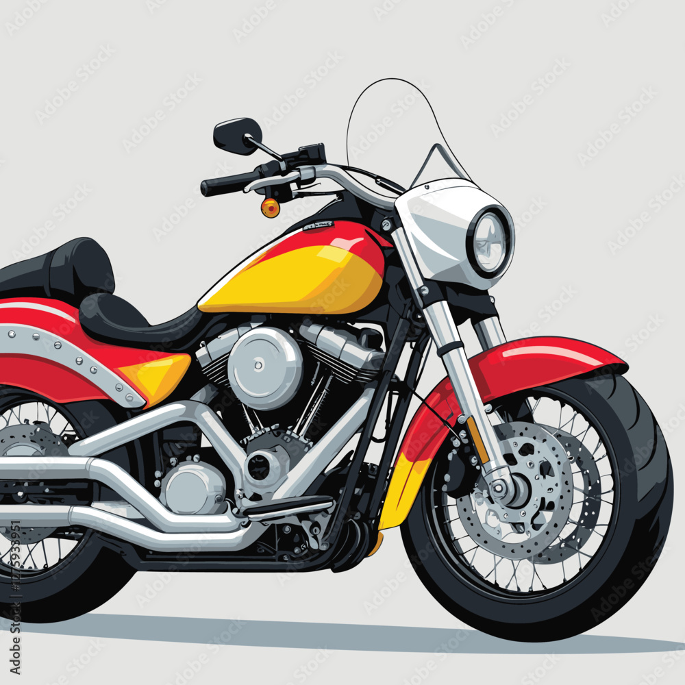 motorbike vector for graphic design