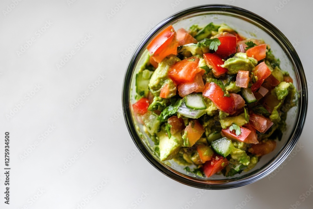 A colorful bowl filled with fresh tomatoes and cucumbers, perfect for a healthy snack or lunch A colorful bowl filled with fresh tomatoes and cucumbers, perfect for a healthy snack or lunch