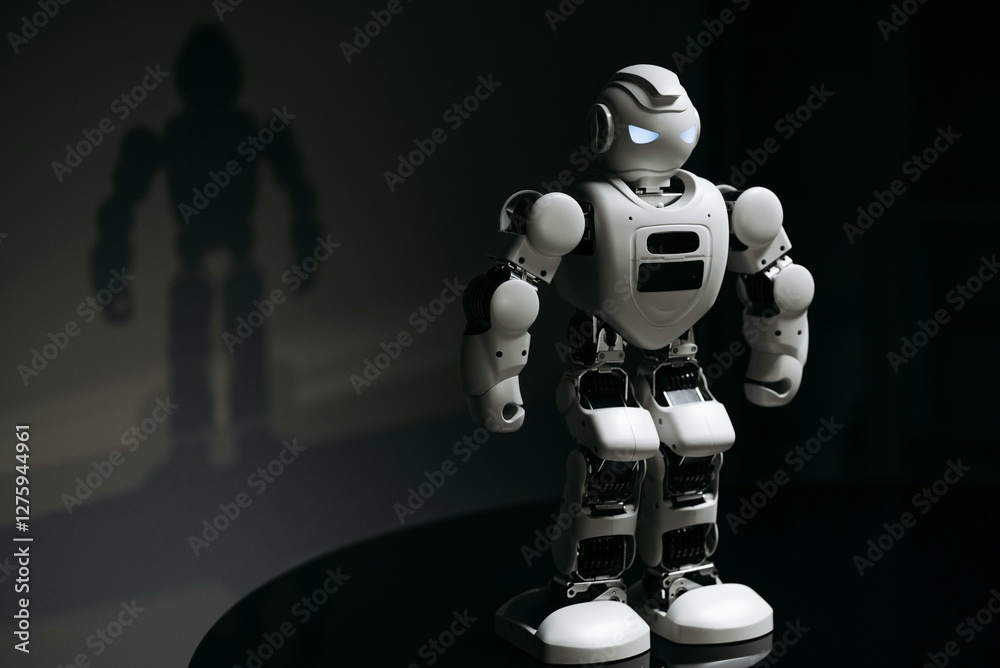 Naklejka premium blue screen robot