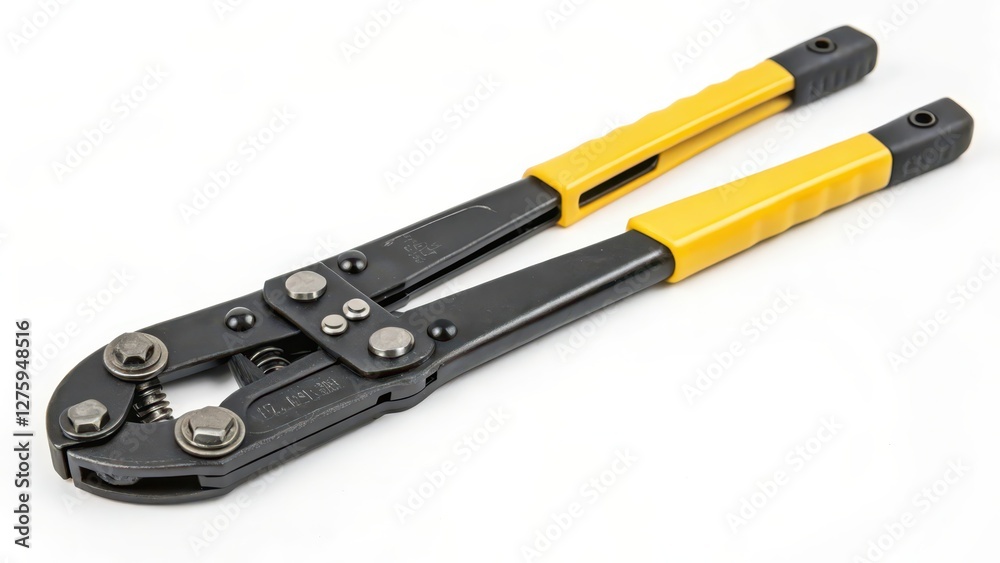 Handheld Crimping Tool on White Background Handheld Crimping Tool on White Background