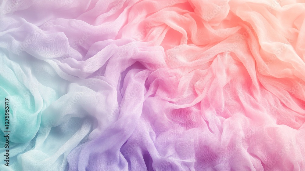Obraz premium Pastel Fabric Texture: A Dreamy Swirl of Colors