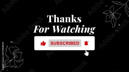 Youtube Subscribe, Reminder and Like Button - Stock Video