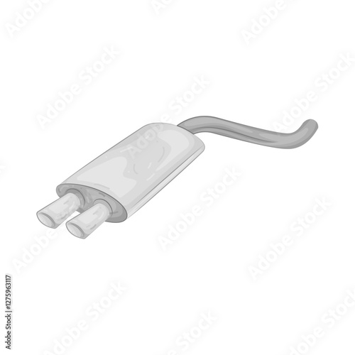 Illustration of exhaust pipe 