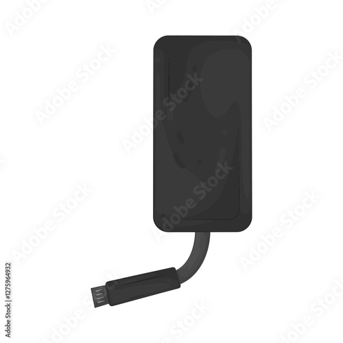 Illustration of gps tracker 