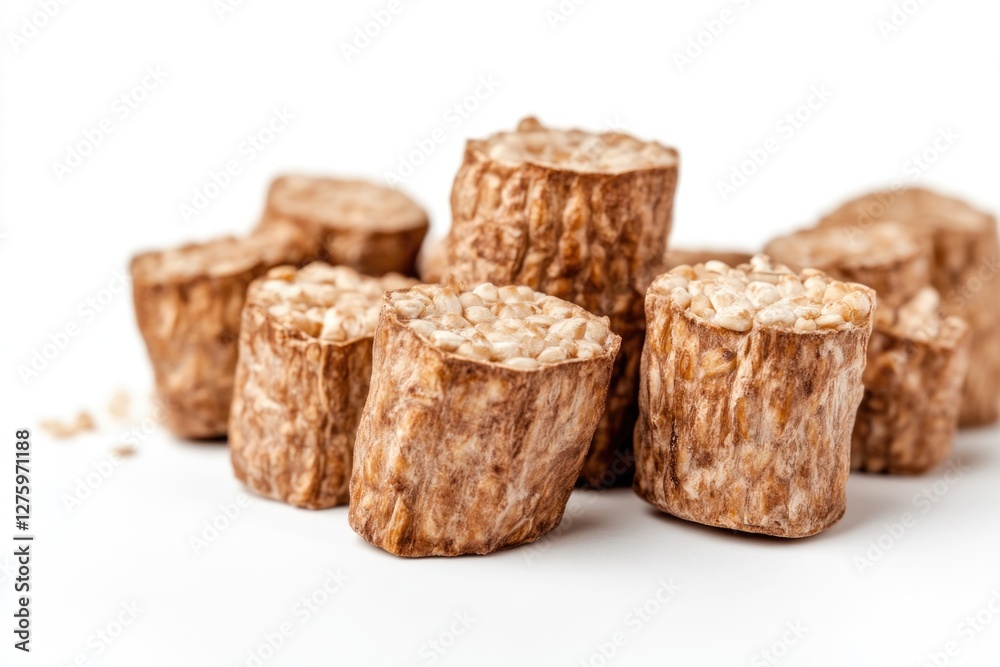 Pile of leftovers on a clean surface, suitable for illustrations about waste or consumerism Pile of leftovers on a clean surface, suitable for illustrations about waste or consumerism