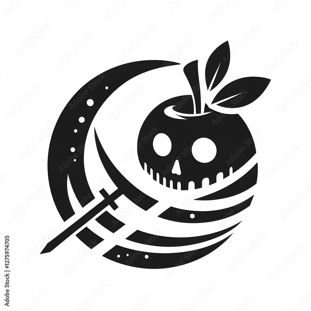 AI Generate of Logo Abstract Shape Halloween Things. Mystery, spooky, evil, horror, fear, creepy, simplicity, isolated in white. AI Generate of Logo Abstract Shape Halloween Things. Mystery, spooky, evil, horror, fear, creepy, simplicity, isolated in white.