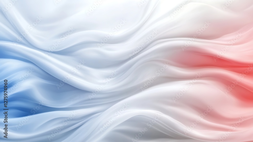 Obraz premium Abstract blue red wave fabric texture background