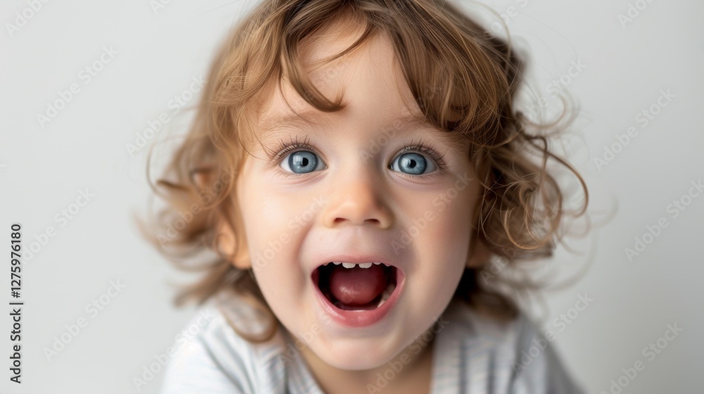 A young child is captured in this image. A young child is captured in this image.