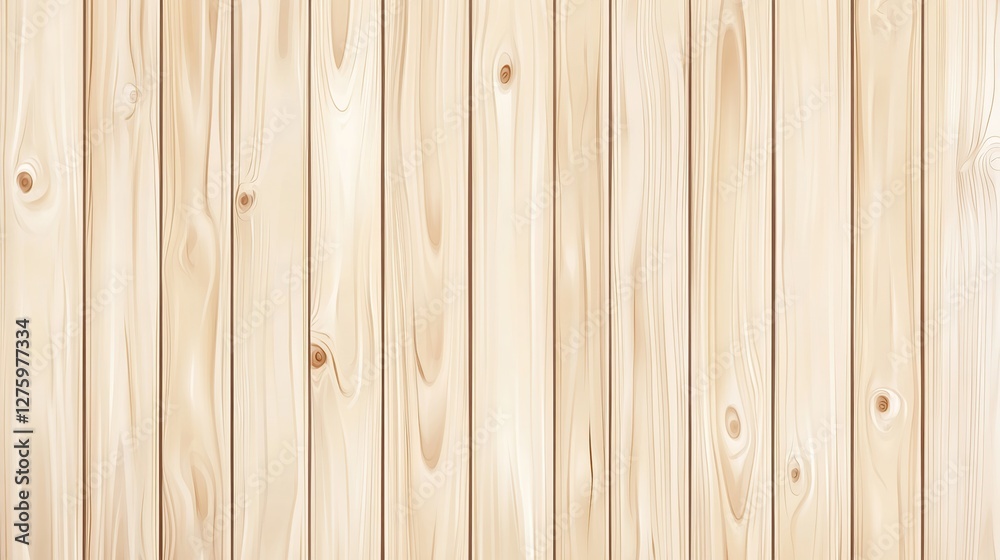 Fototapeta premium Seamless light wooden planks background for design or texture