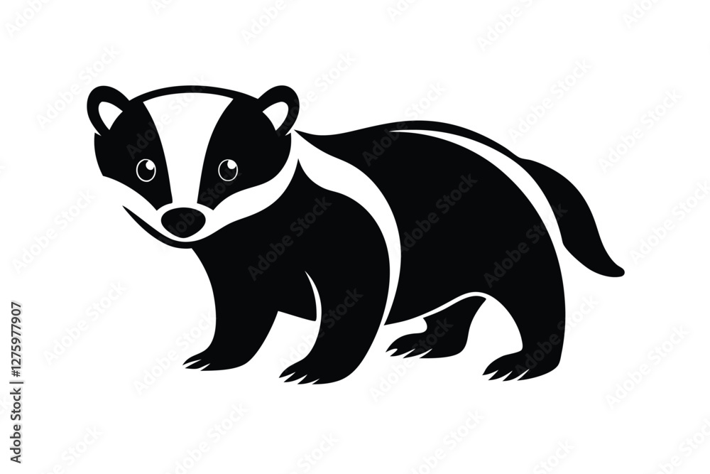 Badger Silhouette Vector Illustration
Badger Silhouette Vector Illustration