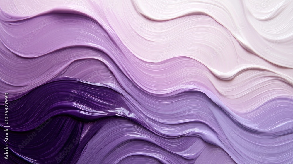 Obraz premium Abstract Purple and White Swirls: A Gradient of Serenity