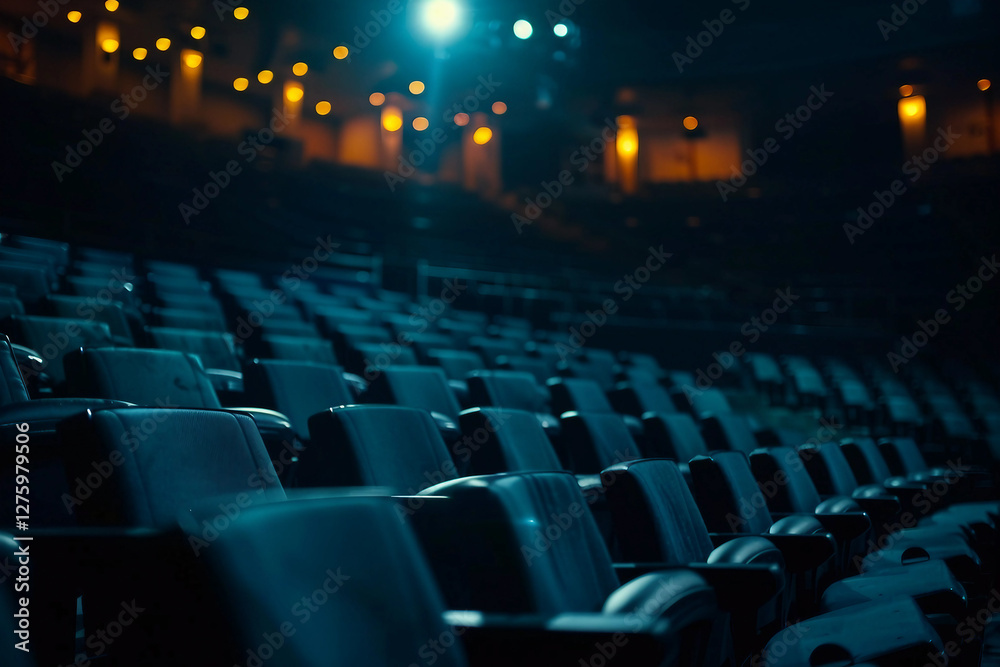 Fototapeta premium Theater spectacle with audience generative ai
