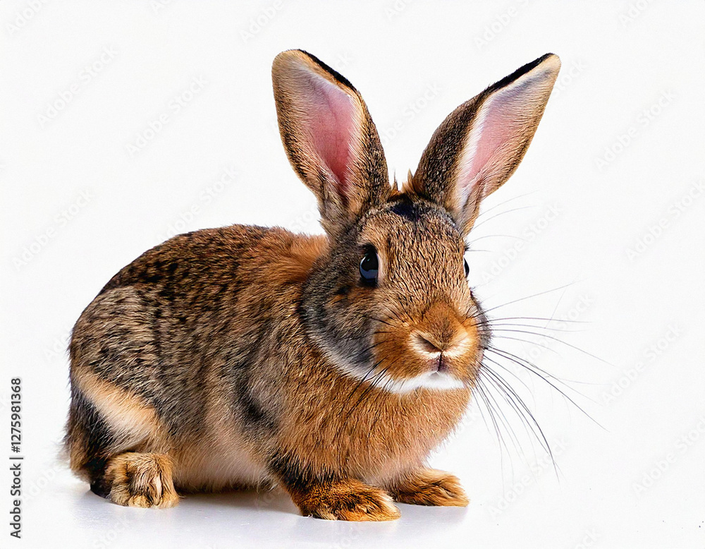 Obraz premium rabbit on white background
