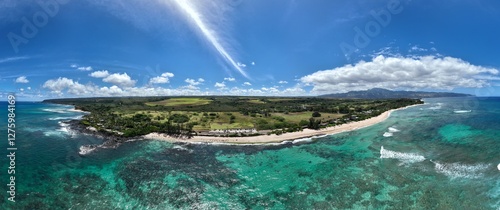 Wallpaper Mural Aerial view of North Shore Oahu, Haleiwa Torontodigital.ca
