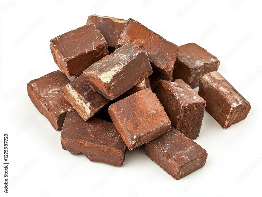 Pile of Rustic Brown Reclaimed Bricks. Pile of Rustic Brown Reclaimed Bricks.