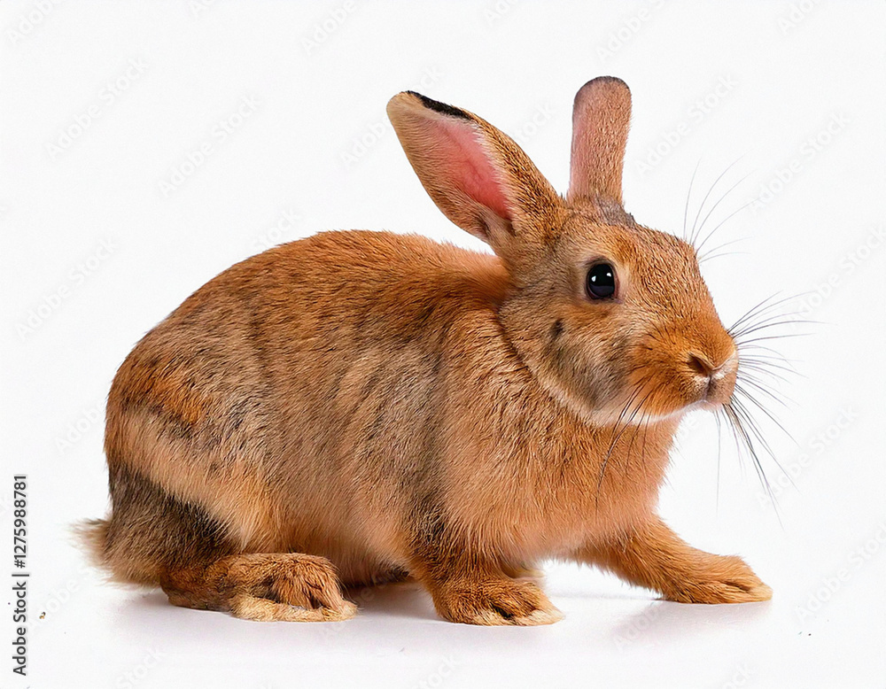 Obraz premium Rabbit on white