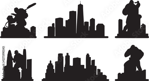 City Building silhouettes