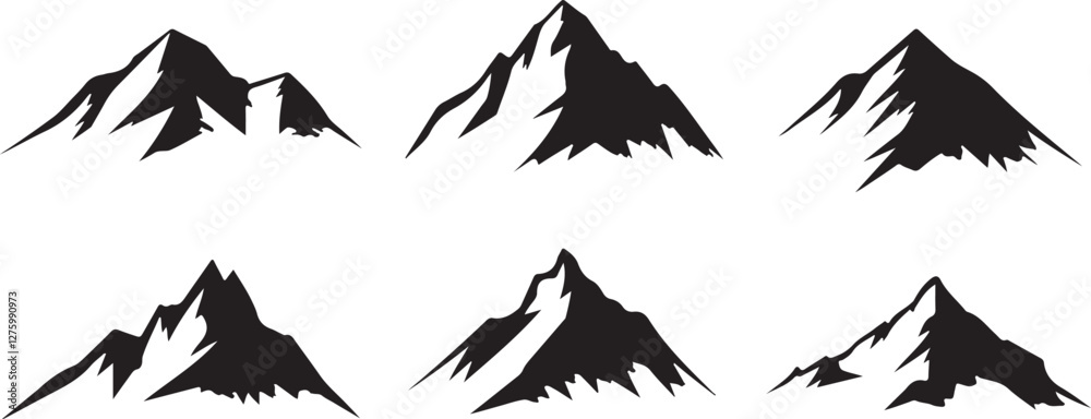 Mountain silhouettes Mountain silhouettes