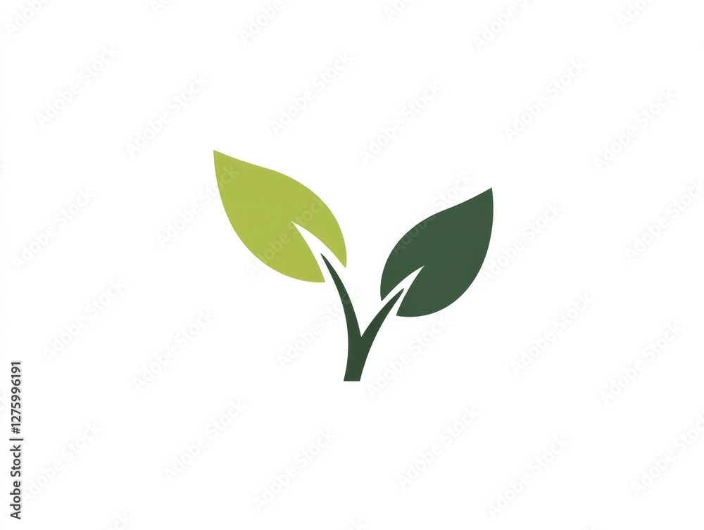 Symbolic representation of a sprout logo that embodies growth, renewal, and the potential for healthy living. This design highlights eco-friendly concepts and prosperity Symbolic representation of a sprout logo that embodies growth, renewal, and the potential for healthy living. This design highlights eco-friendly concepts and prosperity