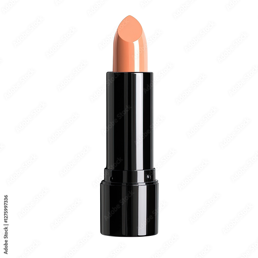 Elegant Lipstick Tube with Smooth Nude Shade Perfect for Makeup Application and Cosmetic Photography Elegant Lipstick Tube with Smooth Nude Shade Perfect for Makeup Application and Cosmetic Photography