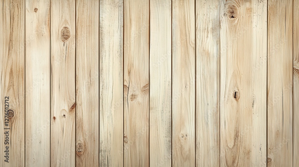 Fototapeta premium Light Beige Wooden Planks Texture