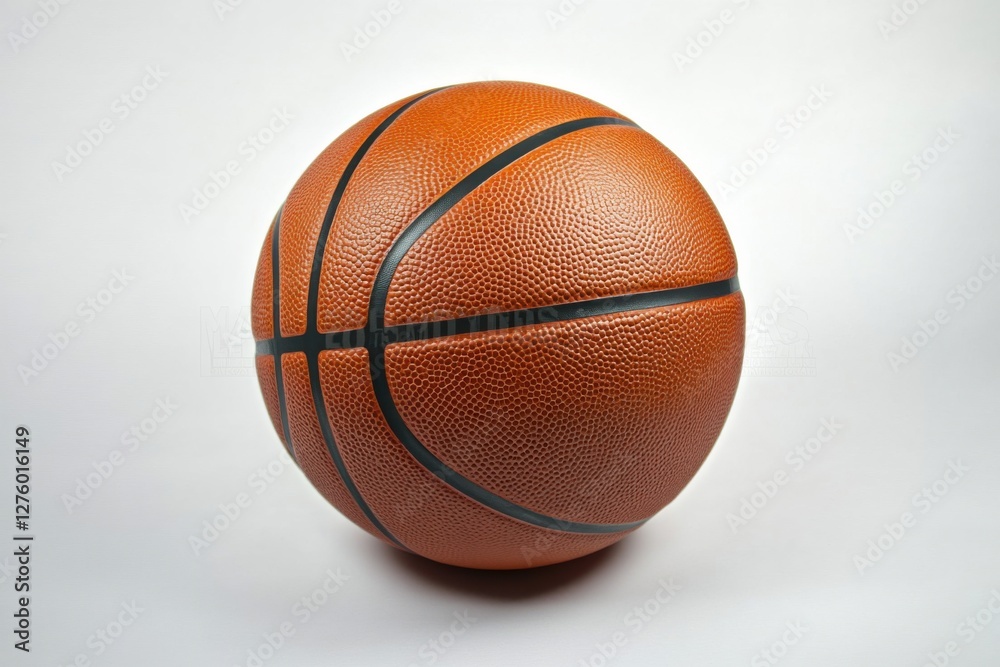 Fototapeta premium High quality professional stock photo of a basketball isolated against a clean white background