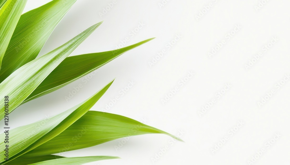 Fototapeta premium Vibrant Green Leaves Background Image Fresh Nature Wallpaper