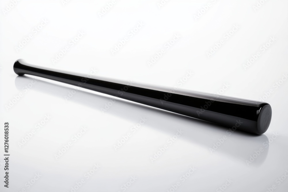 High quality baseball bat with sharp details on clean white background High quality baseball bat with sharp details on clean white background