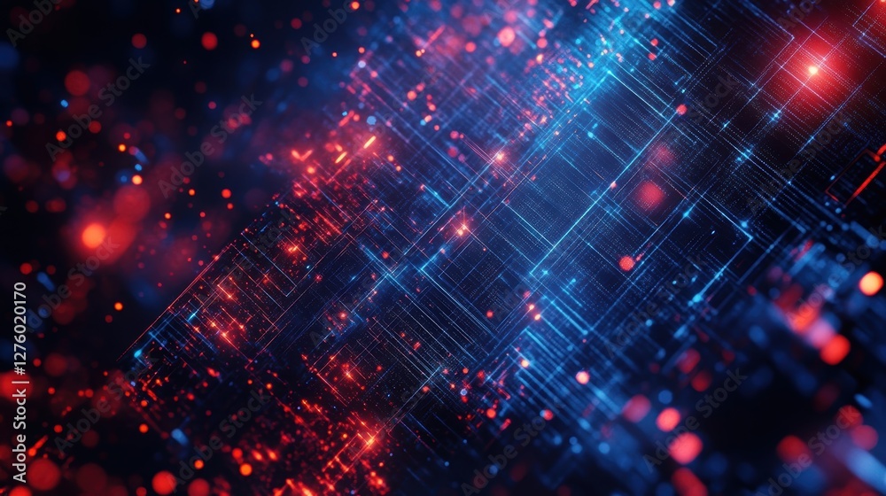 Fototapeta premium abstract digital network data flow background