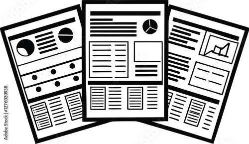 Retirement Planning documents silhouette