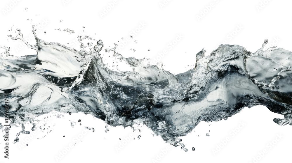 water splash isolated on white water splash isolated on white