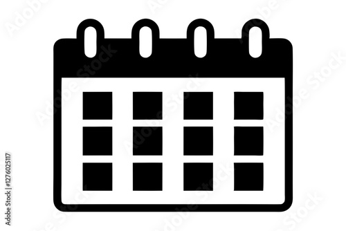 A simple black con depicts a calenda