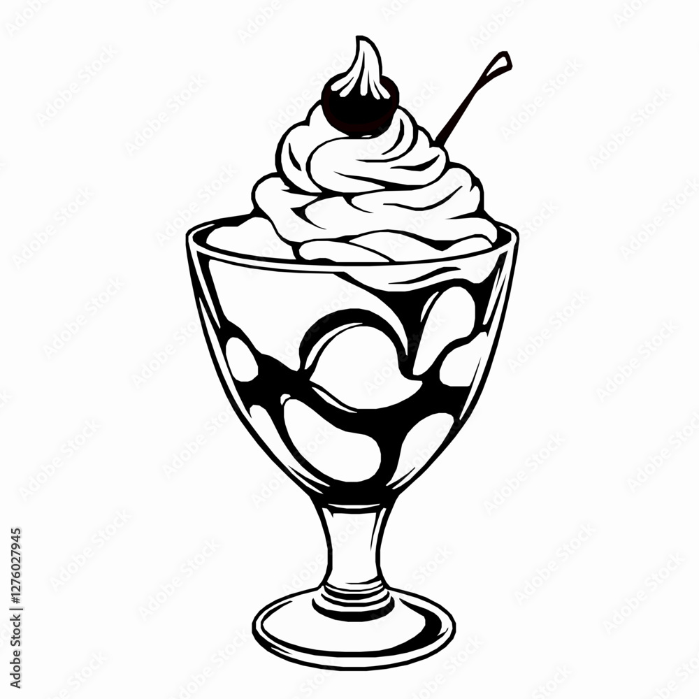 Black Outline Vector of Sliced Watermelon with Seeds Black Outline Vector of Sliced Watermelon with Seeds