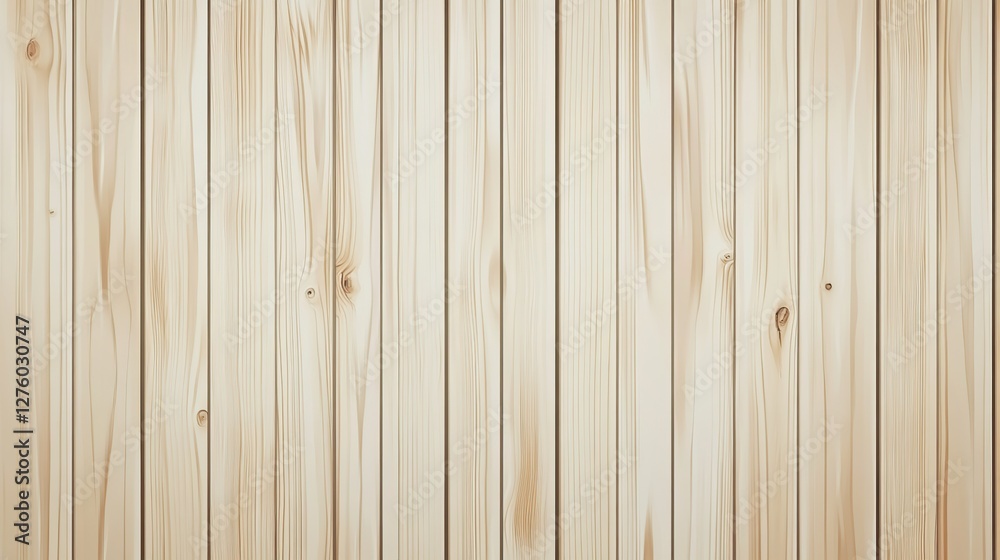 Fototapeta premium Light Beige Wooden Planks Background Texture