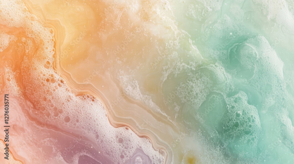 Obraz premium pastel bath foam texture background