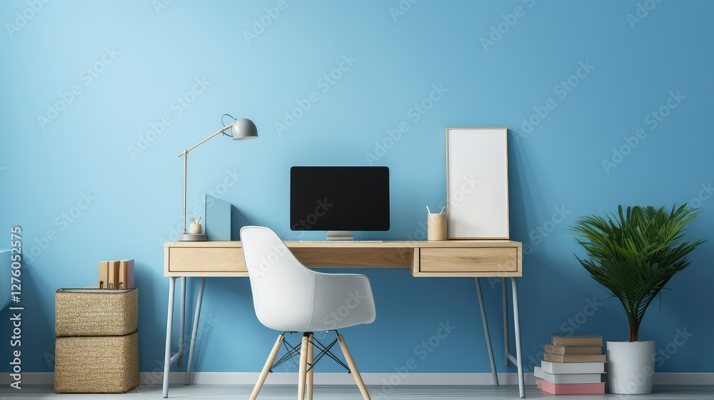 Fototapeta premium modern chair wall